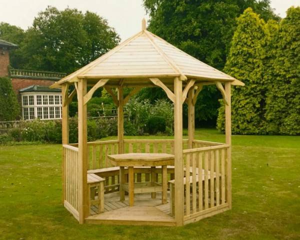 Gazebo with seating